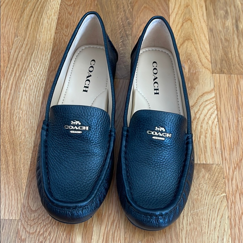 Coach Black Leather Women's Loafers